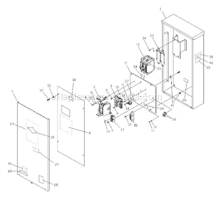 Page B Diagram and Parts List for 071010-1  Briggs and Stratton Generator